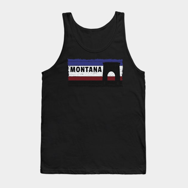 Montana USA The Treasure State Helena Tank Top by c1337s